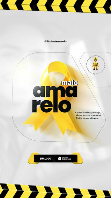 Story maio amarelo conscientização do transito 8