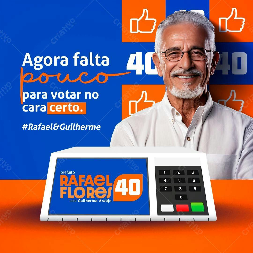 PSD para Campanha Política Eleições PSD Editável