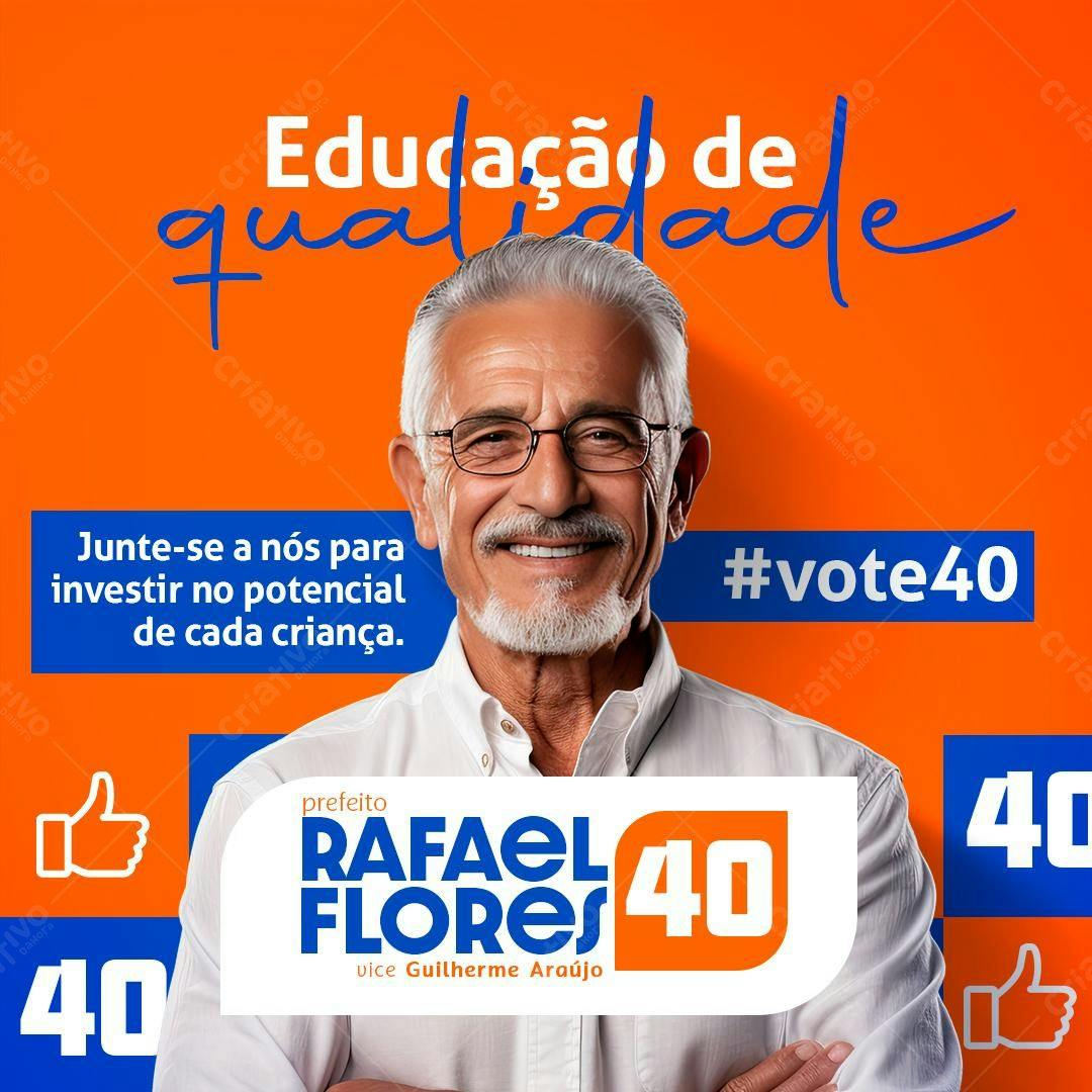 PSD para Campanha Política Eleições PSD Editável