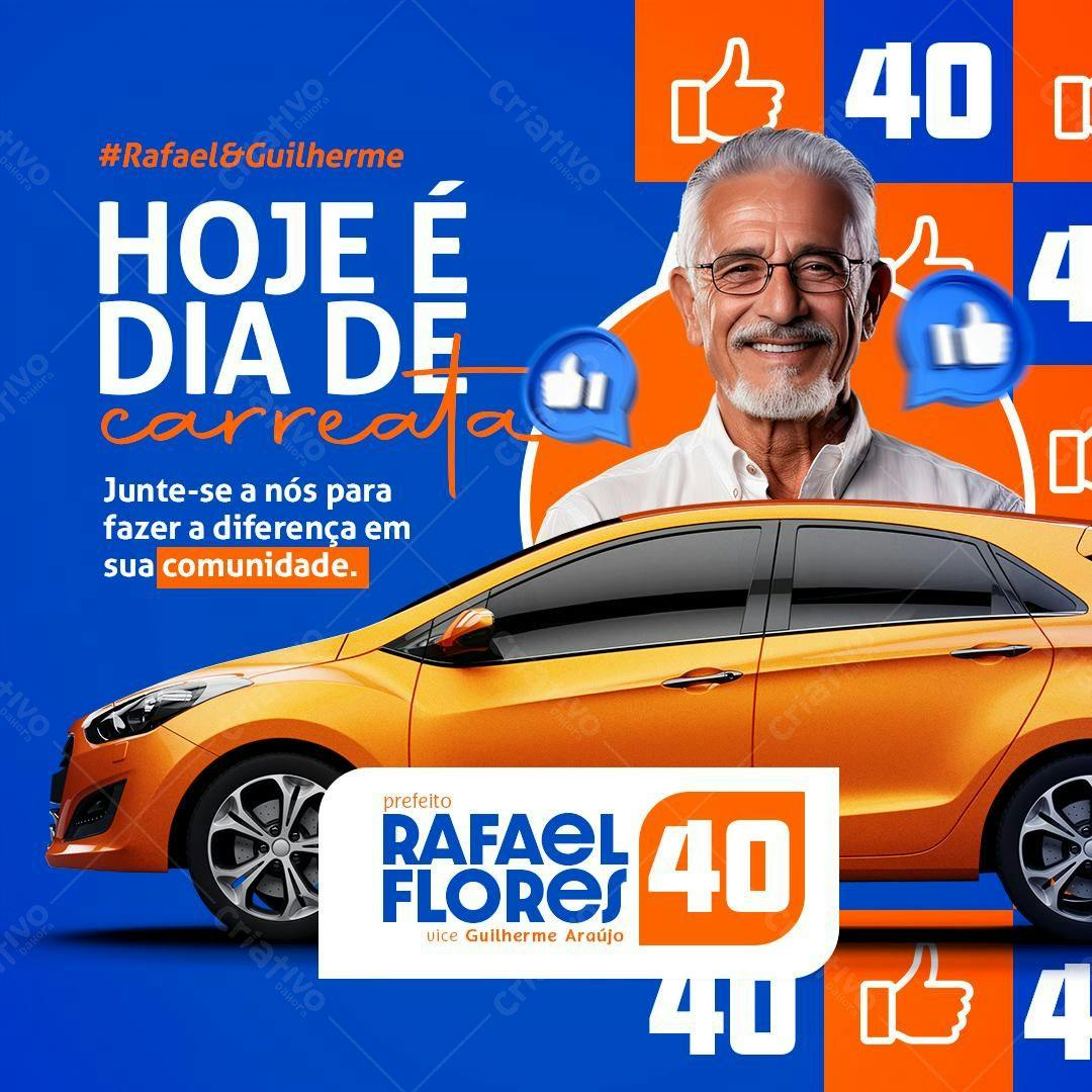 Flyer para Carreatas PSD Editável