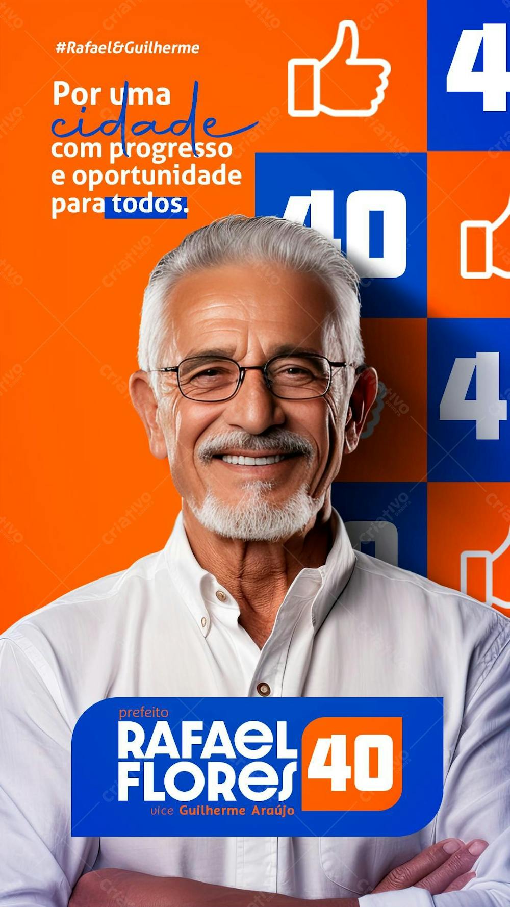 Campanha Eleitoral Prefeito Story Eleições 2024 psd