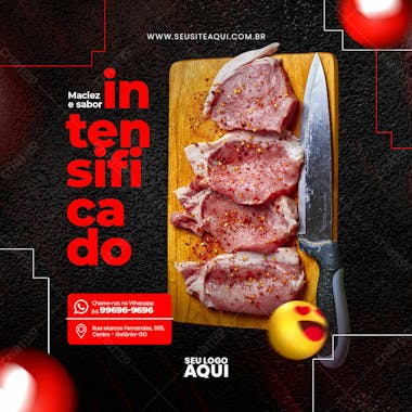 Feed quadrado açougue carnes