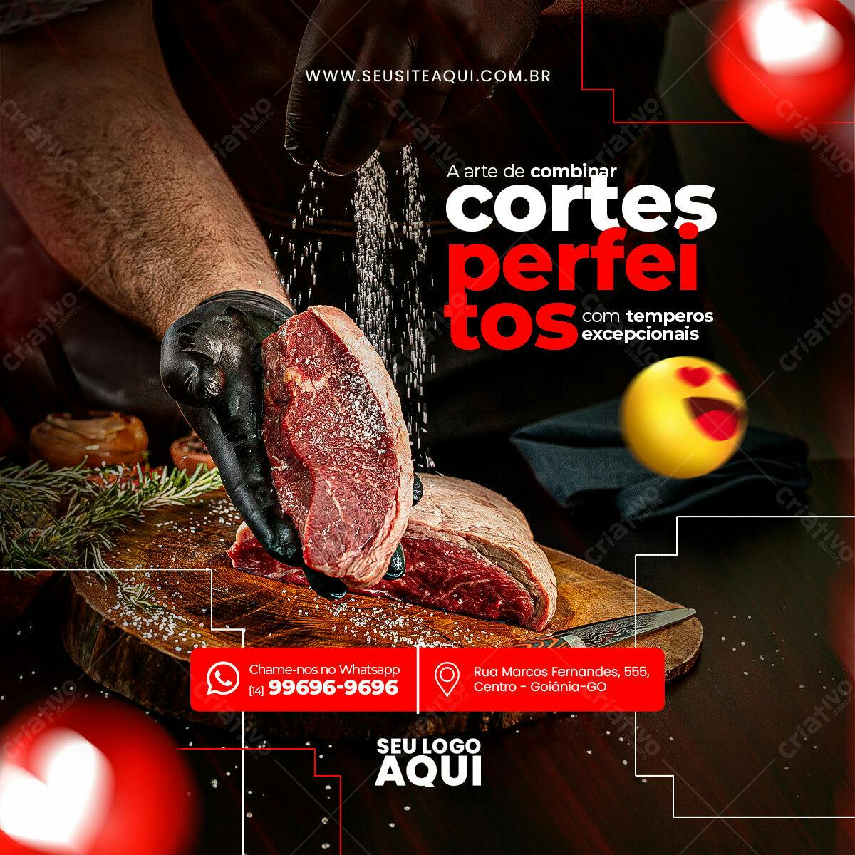 Flyer para Churrascaria PSD Editável