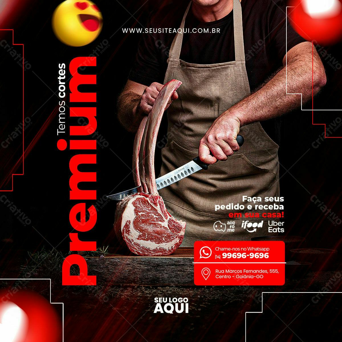 Flyer Churrascaria Premium PSD Editável