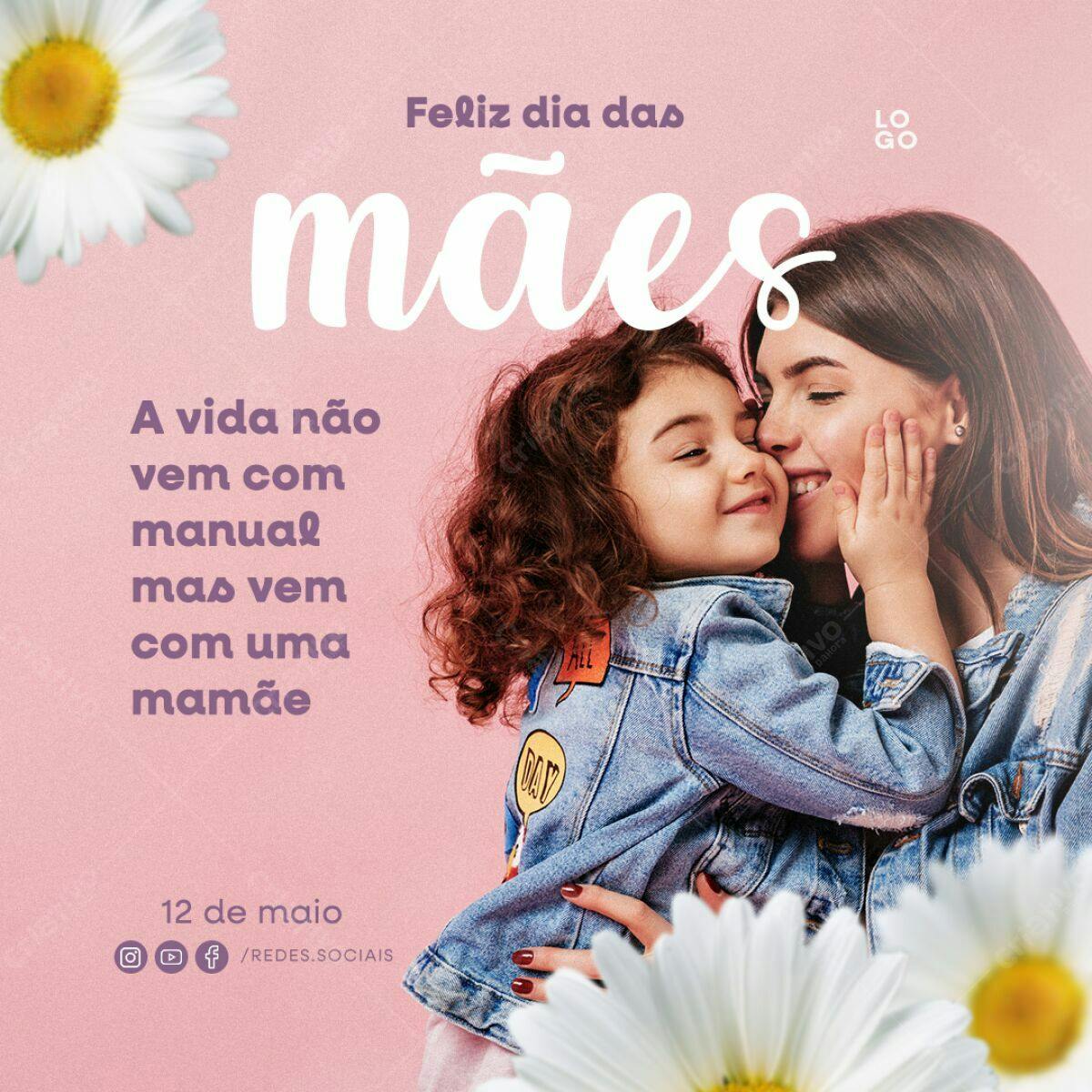 Post para Dia das Mães PSD Editável