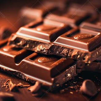 Um close de uma barra de chocolate 9