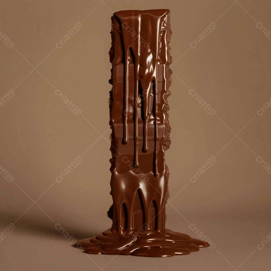Barra de Chocolate Derretida