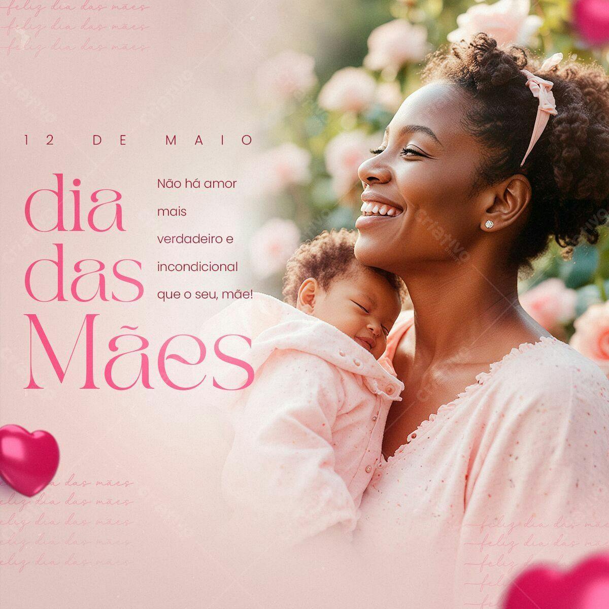 Post para o Dia das Mães PSD Editável