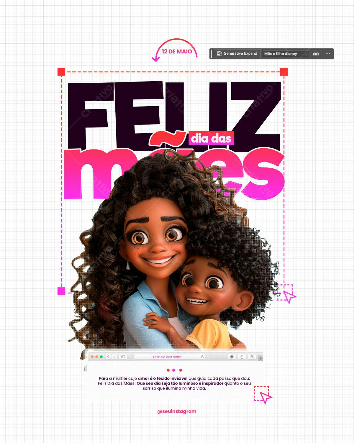 Flyer Dia das Mães PSD Editável