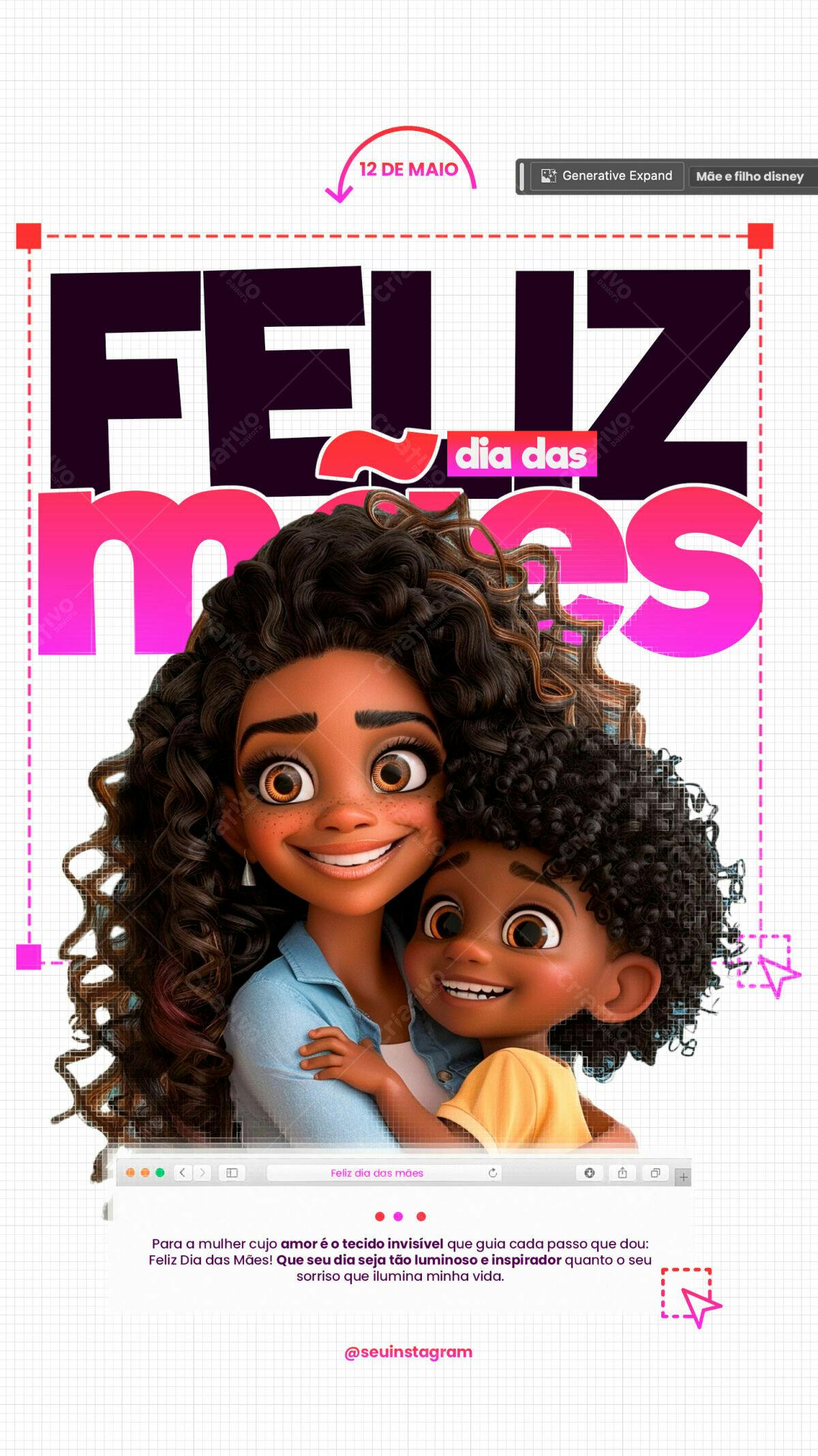 Flyer Dia das Mães PSD Editável