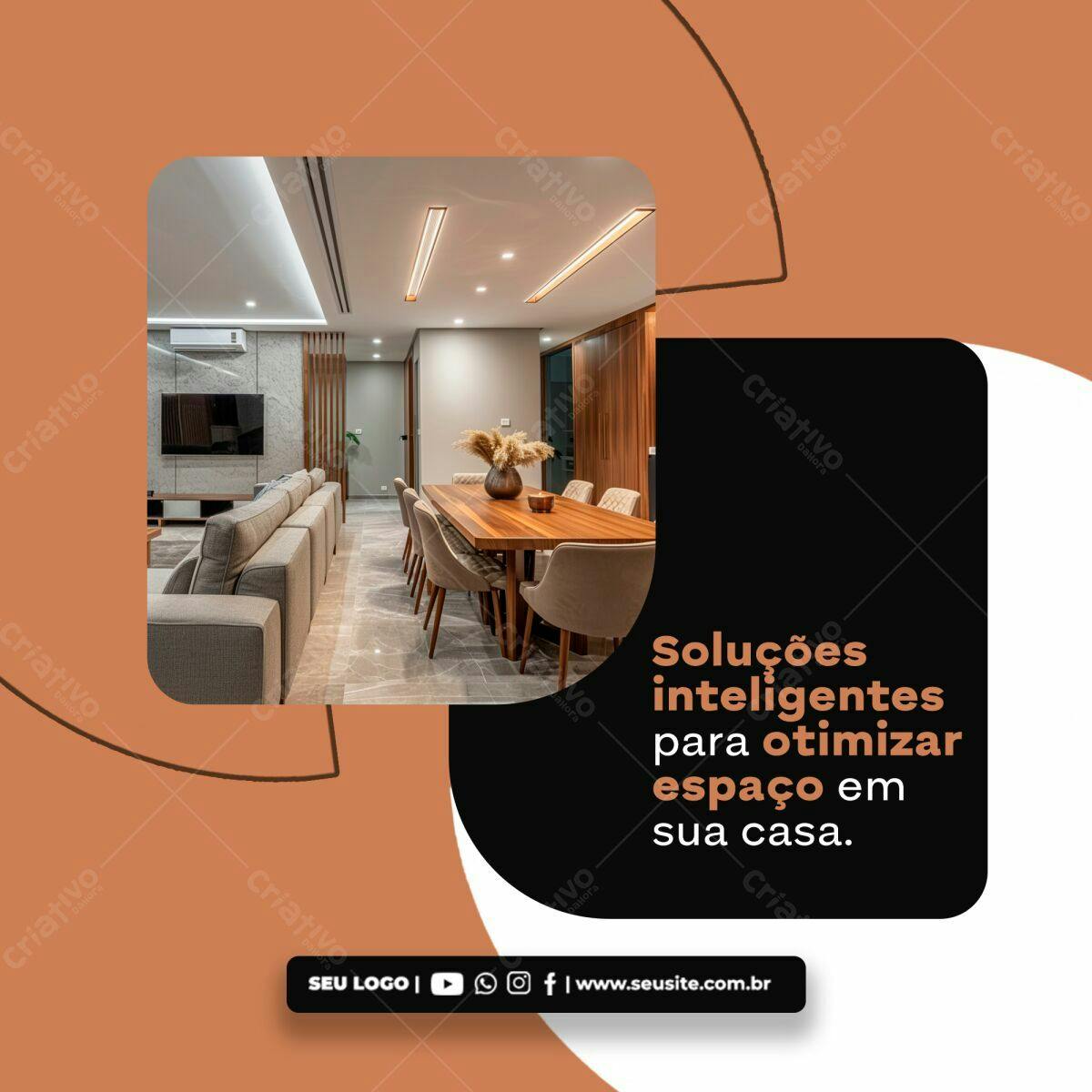 Post para Imóveis/Decoração PSD Editável