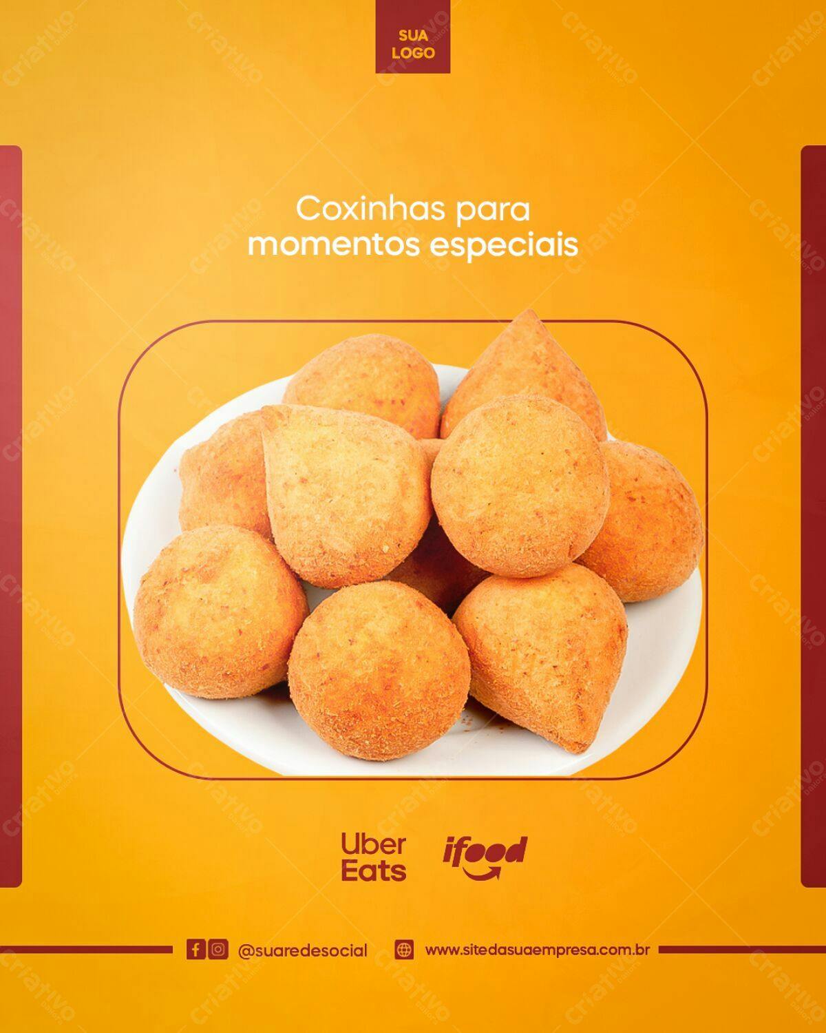 Postagem Instagram Coxinhas PSD Editável