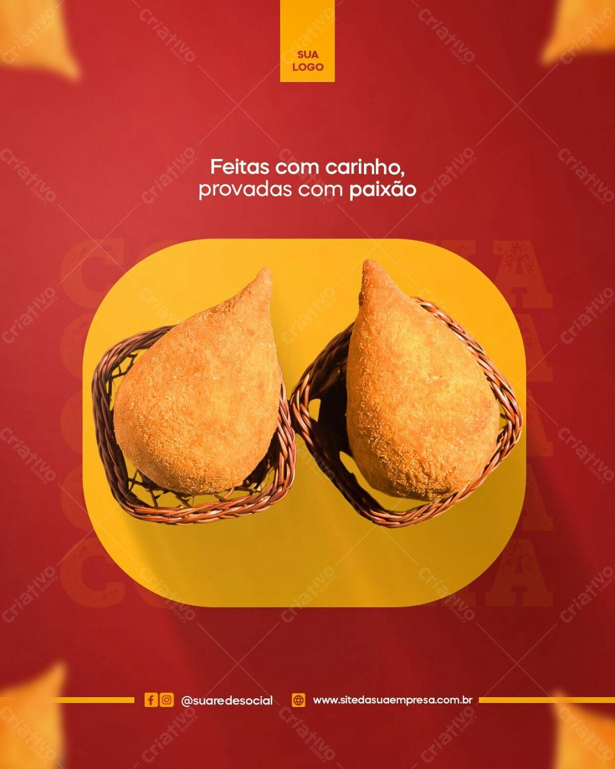 Post para Redes Sociais de Pastel PSD Editável