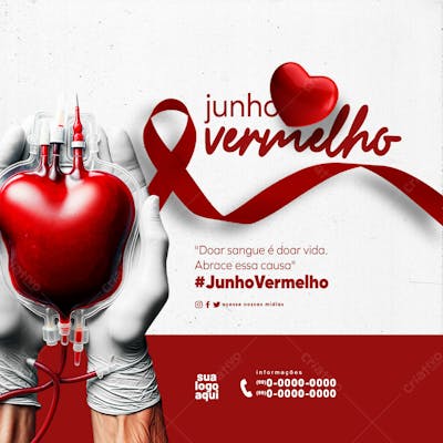 Junho Vermelho Campanha Da Doação De Sangue Feed 