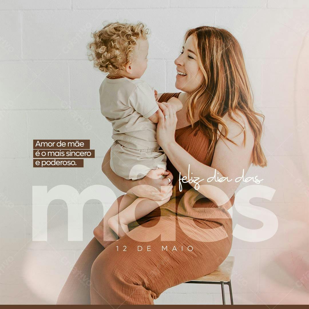 Post para Dia das Mães PSD Editável