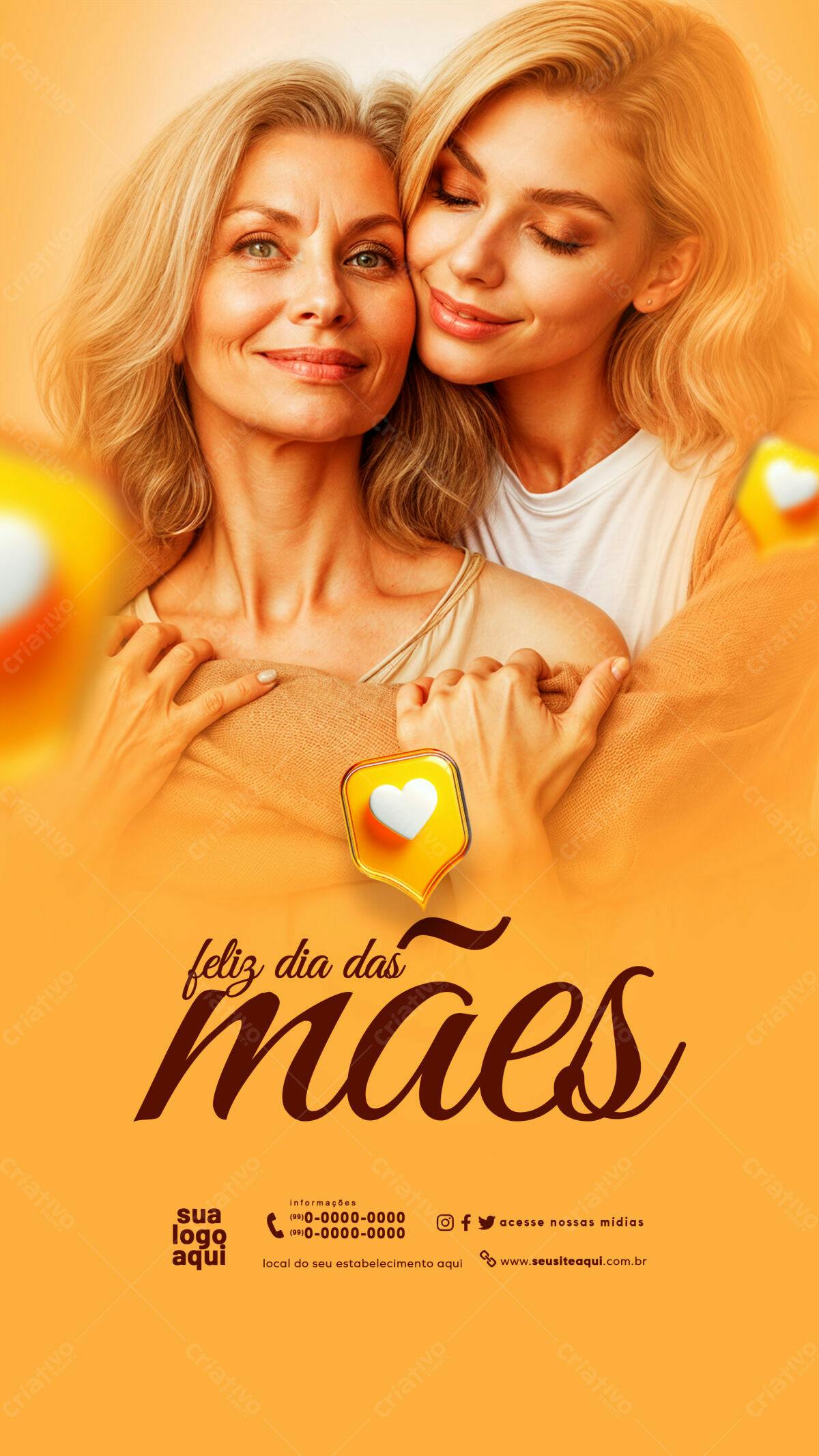 Flyer Dia das Mães PSD Editável
