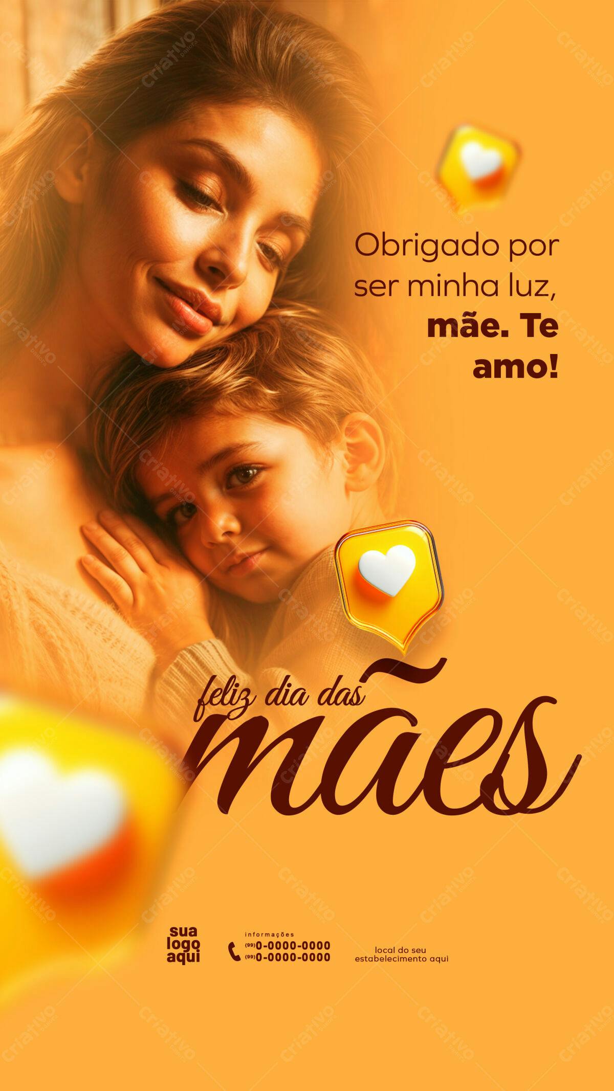 Flyer Dia das Mães PSD Editável
