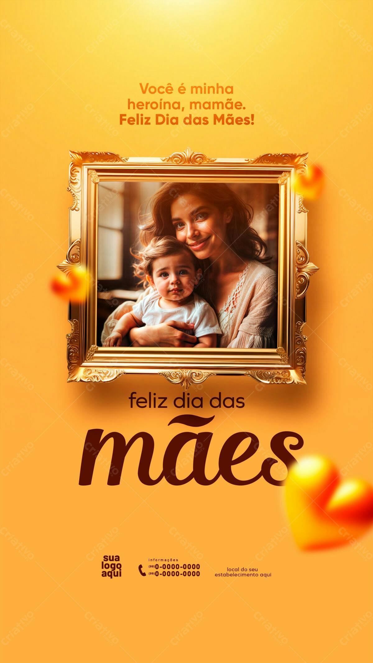 Flyer Dia das Mães PSD Editável