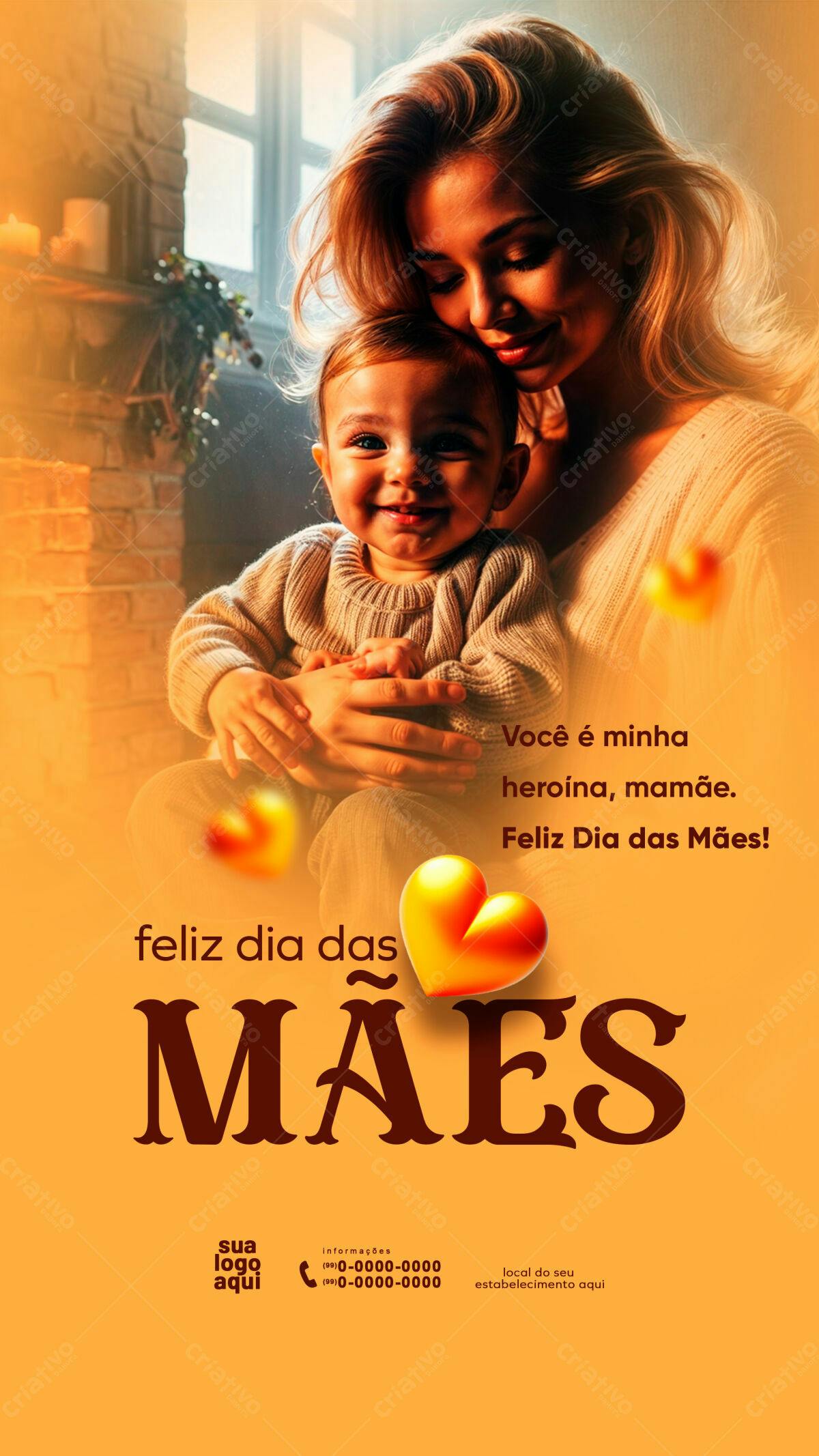 Poster Dia das Mães PSD Editável