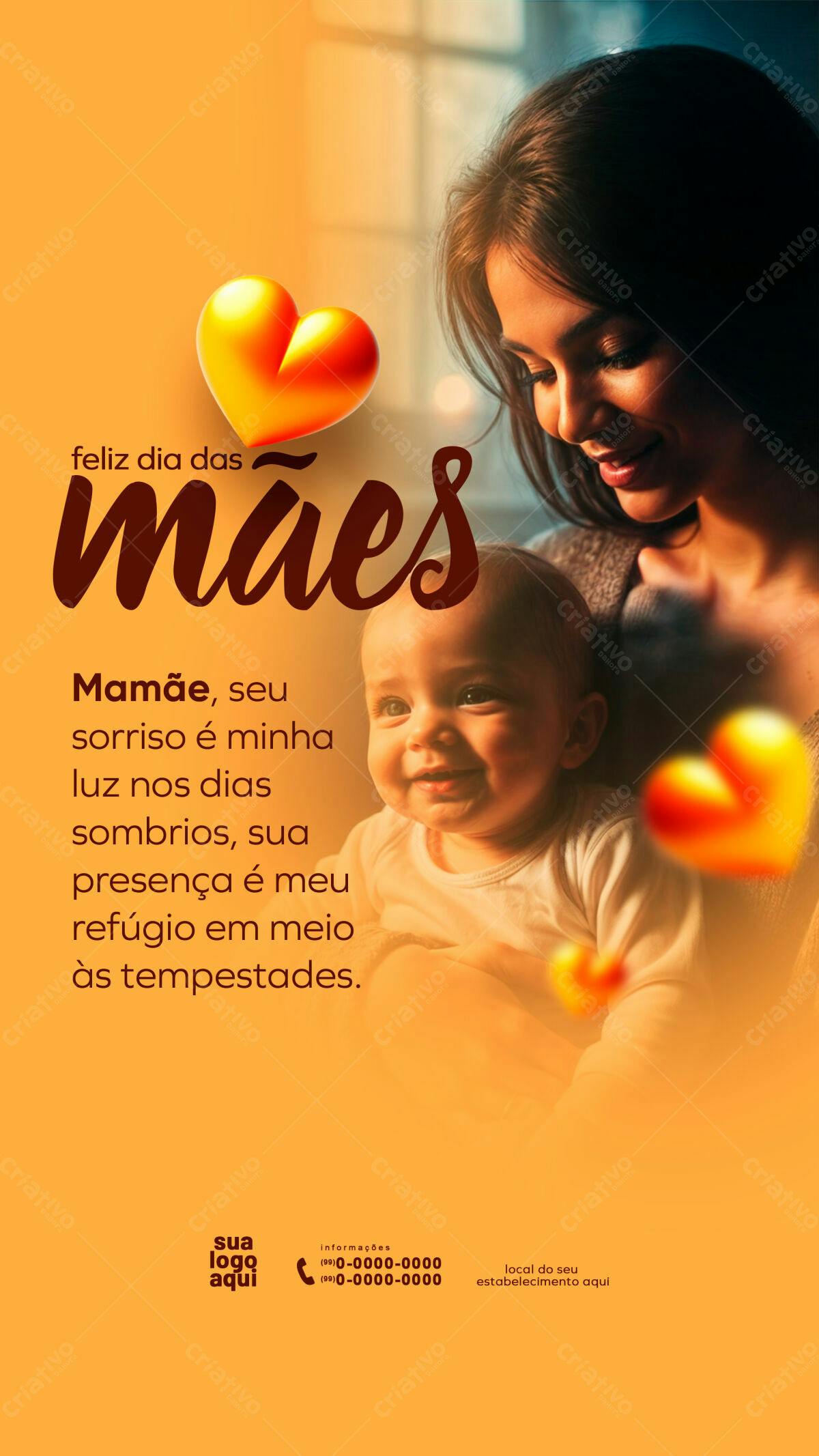 Flyer Dia das Mães PSD Editável