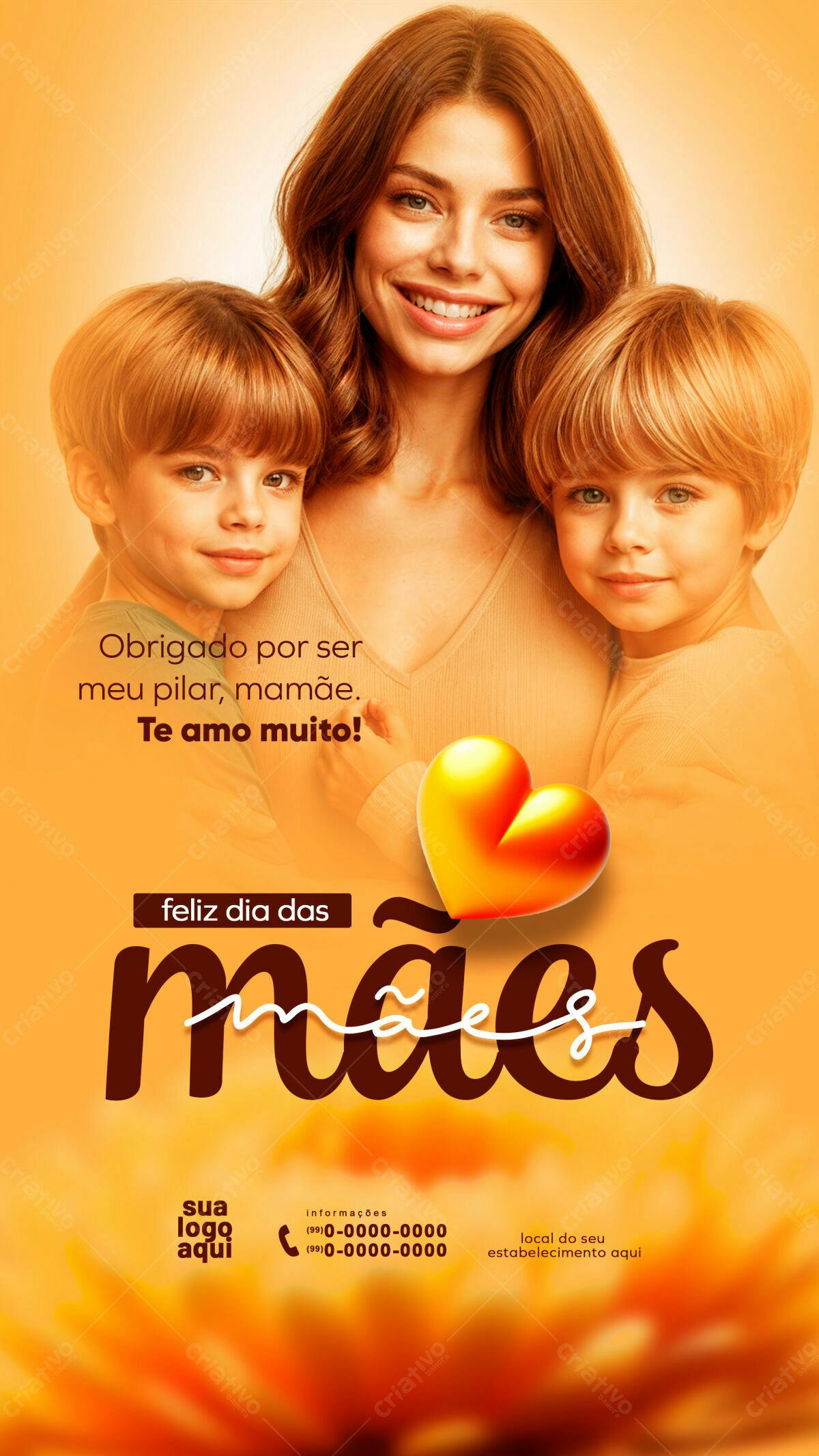 Flyer Dia das Mães PSD Editável