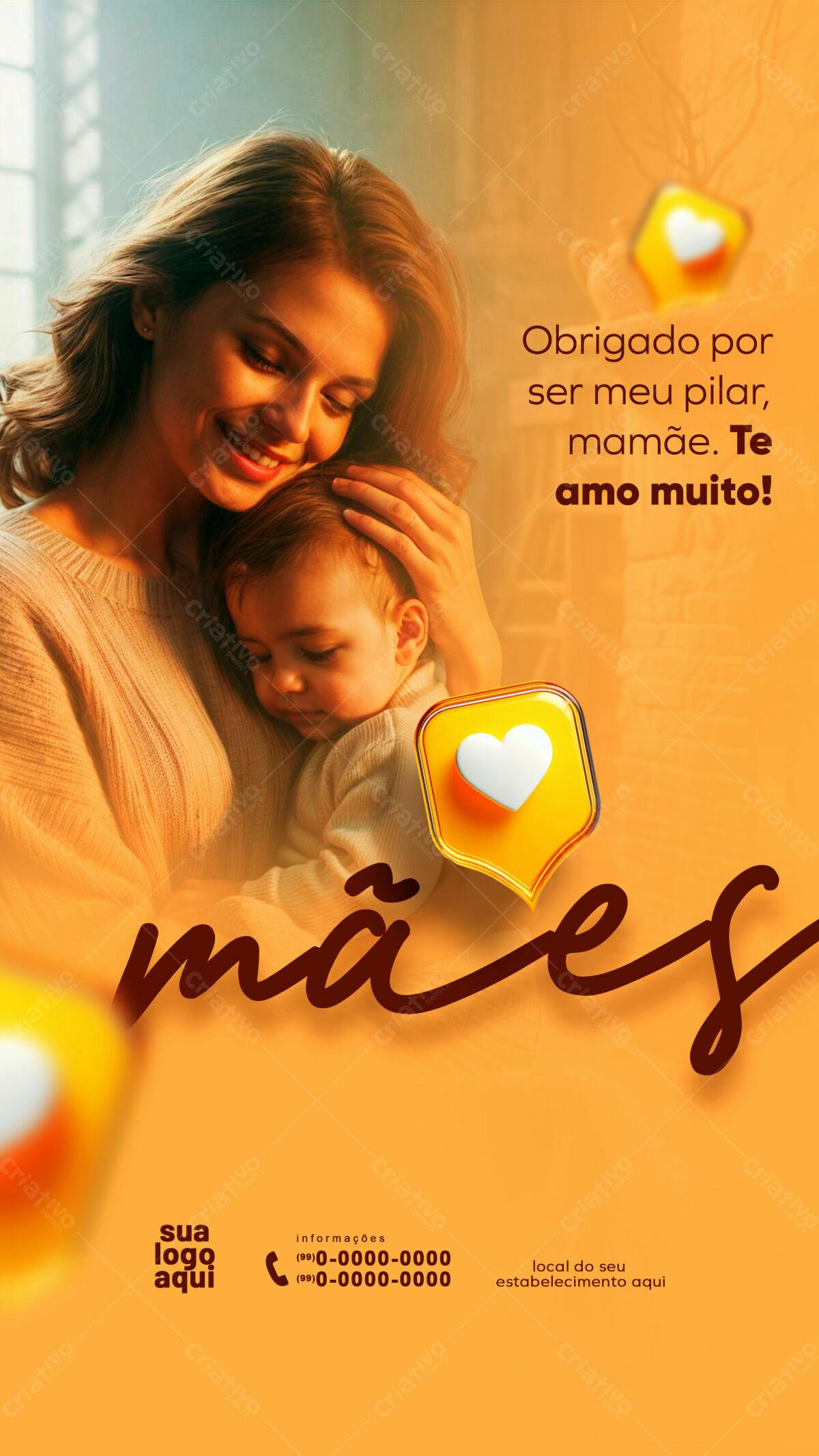 Flyer Dia das Mães PSD Editável
