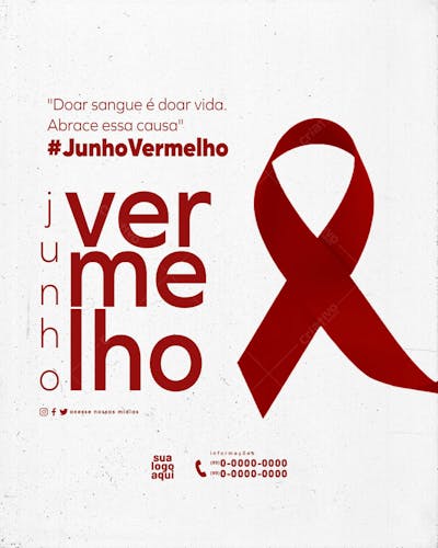 Junho Vermelho Campanha Da Doação De Sangue Feed 