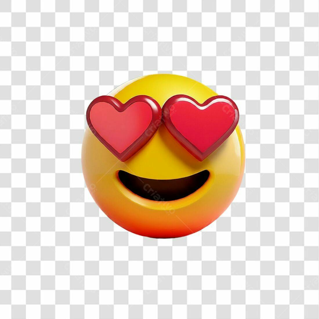 Icone Emoji Amor Dia dos Namorados PNG com fundo transparente