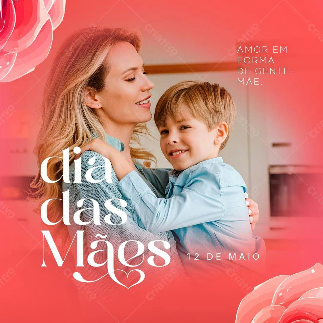 Post para o Dia das Mães PSD Editável