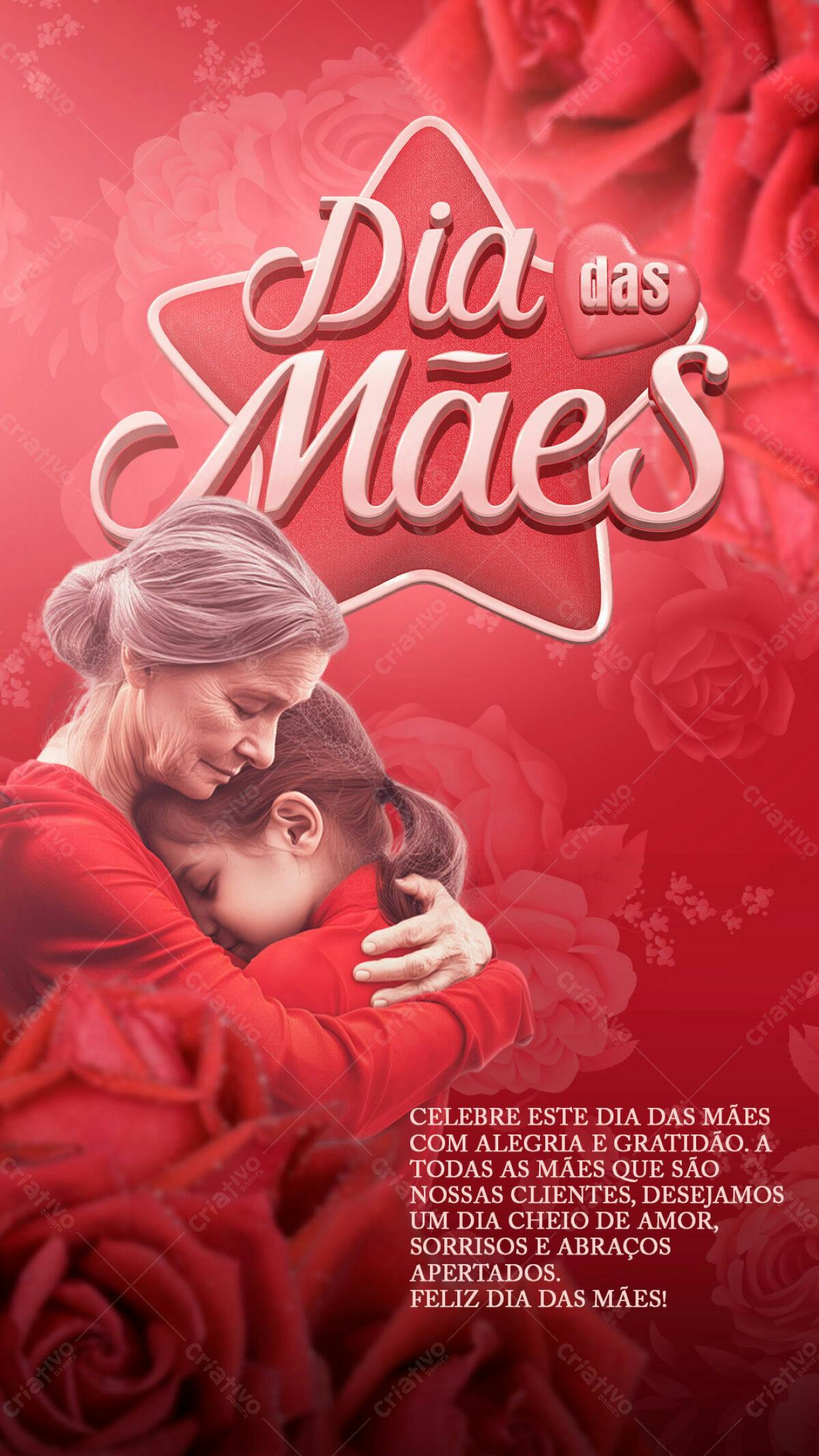 Flyer Dia das Mães PSD Editável