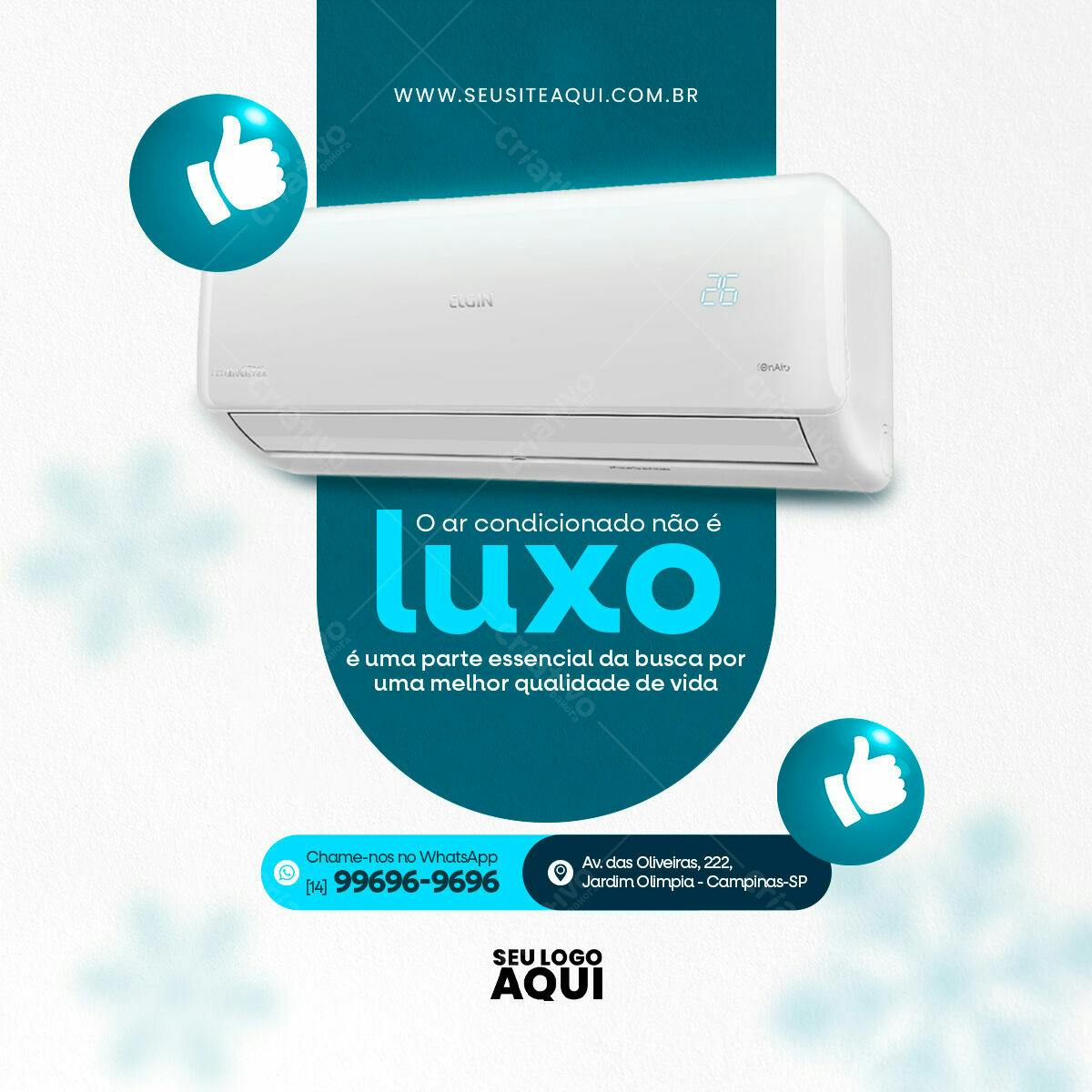 Banner Ar Condicionado PSD Editável