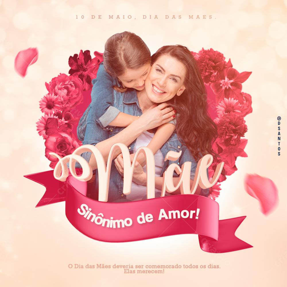 Dia Das Mães 2025 psd editável