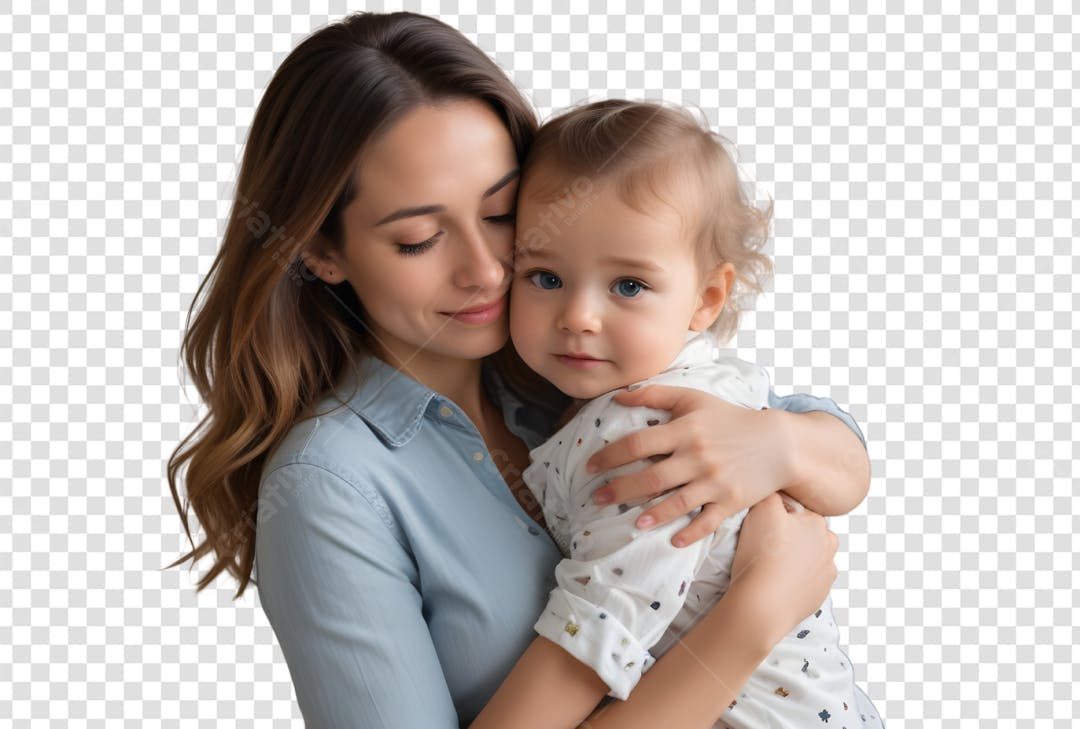 Imagem Mãe e Bebê PNG com fundo transparente