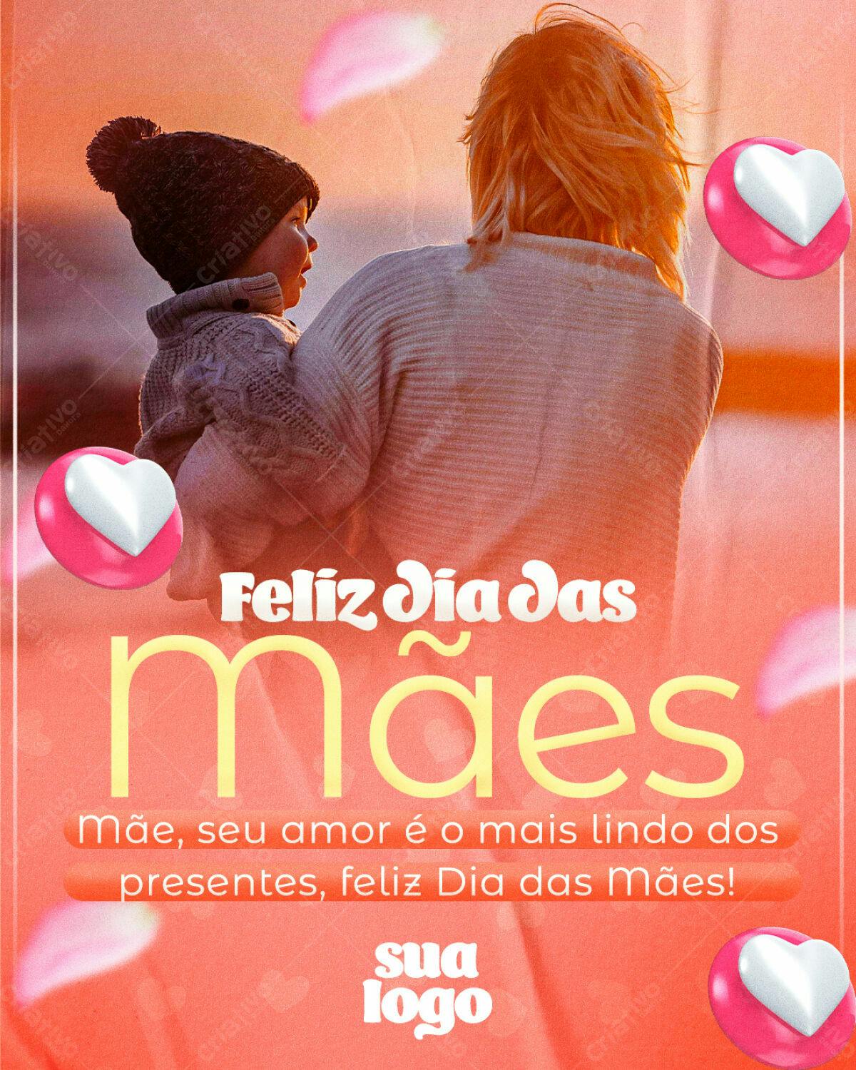 Post para Dia das Mães PSD Editável