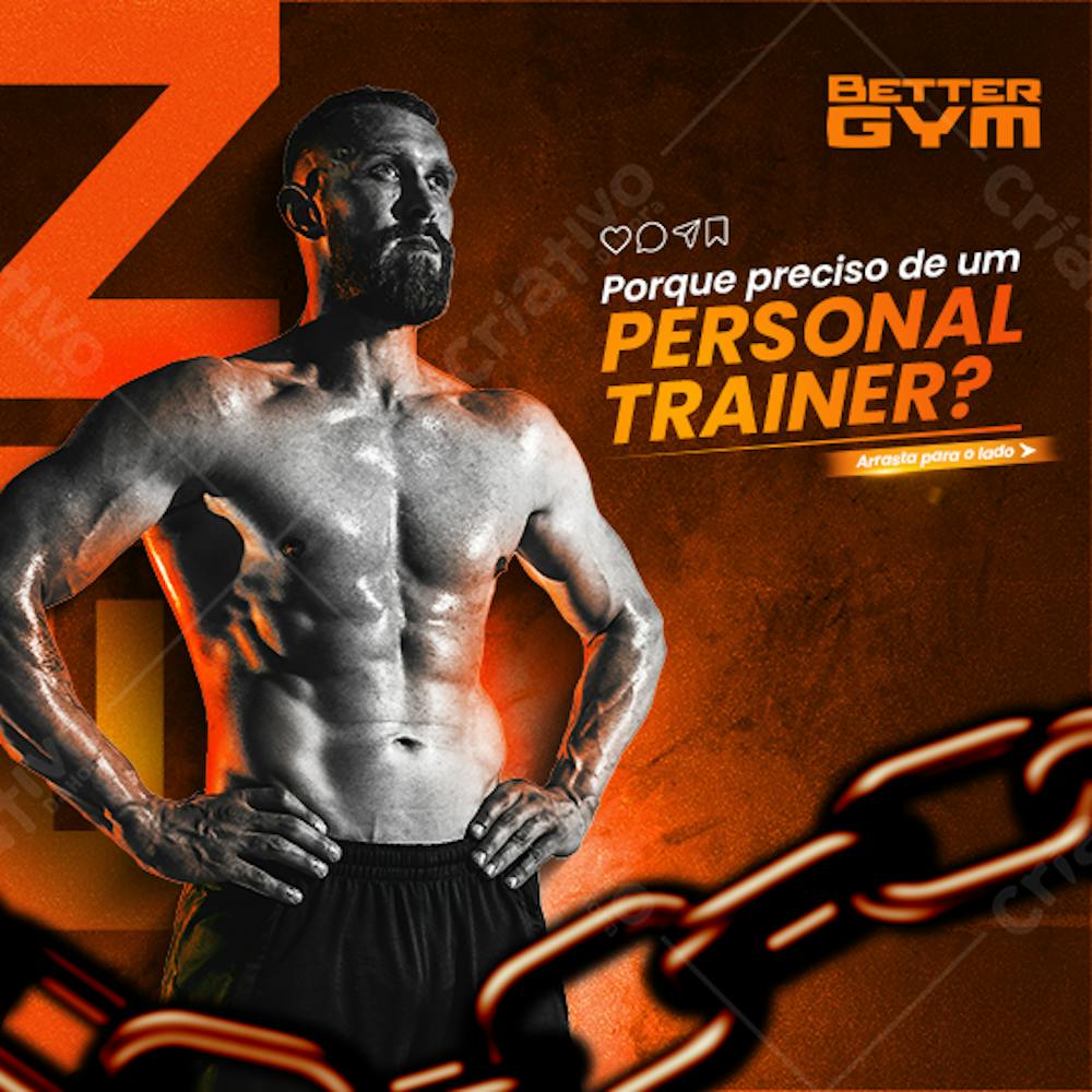 Social Media Academia  Gym  Treino  Psd Editável