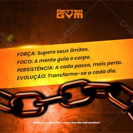 Post para Academia PSD Editável
