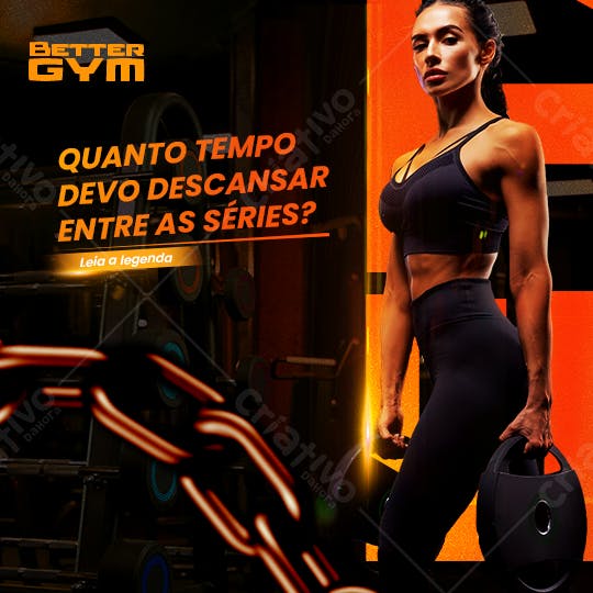 Post para Academia PSD Editável