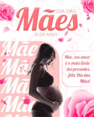 Arte social media 12 de maio dia das mães data comemorativa