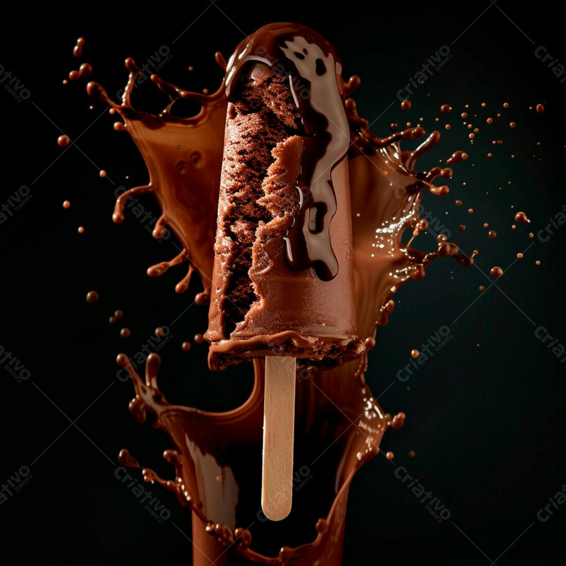 Picolé de Chocolate em Splash