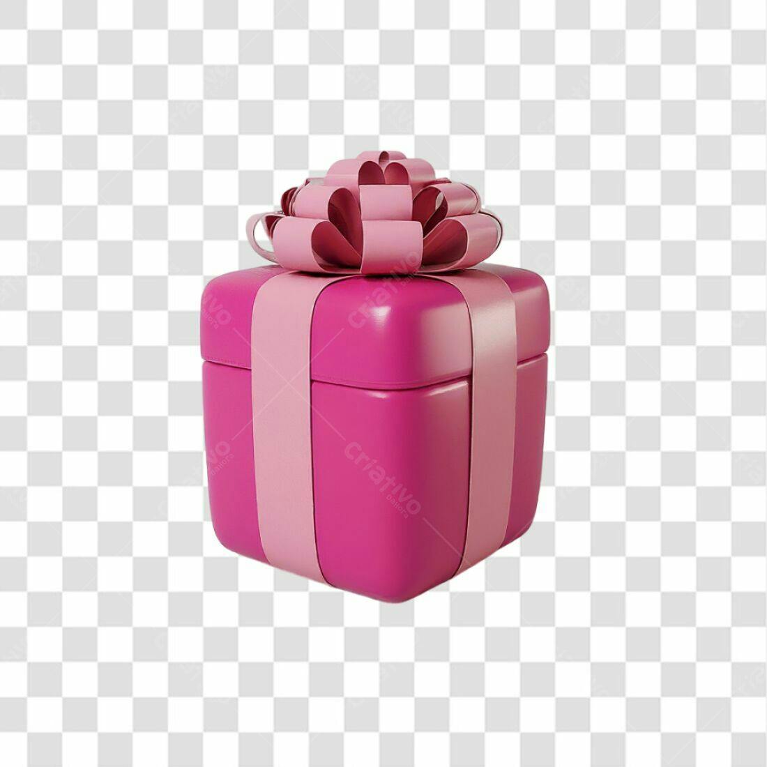 Icone Presente Rosa Dia dos Namorados PNG com fundo transparente