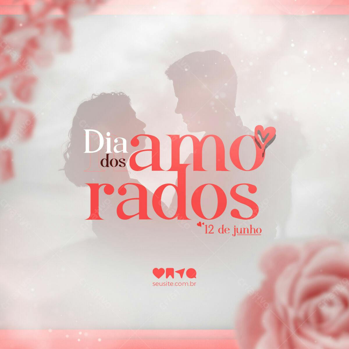 Flyer Dia dos Namorados PSD Editável