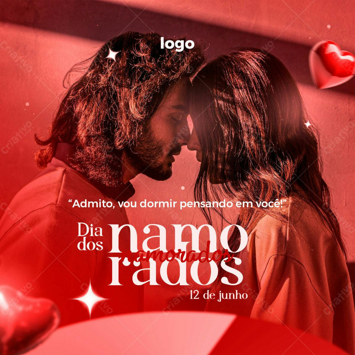 Post para o Dia dos Namorados PSD Editável