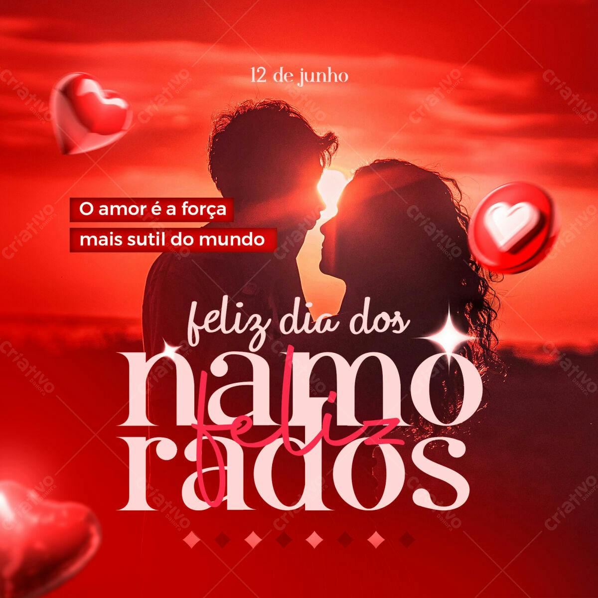 Post para o Dia dos Namorados PSD Editável