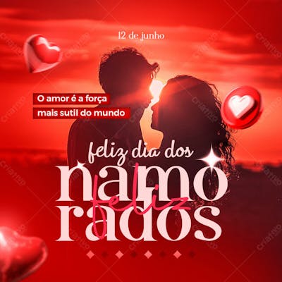 O Amor É A Força Mais Sutil Do Mundo Psd Editável Para O Dia Dos Namorados