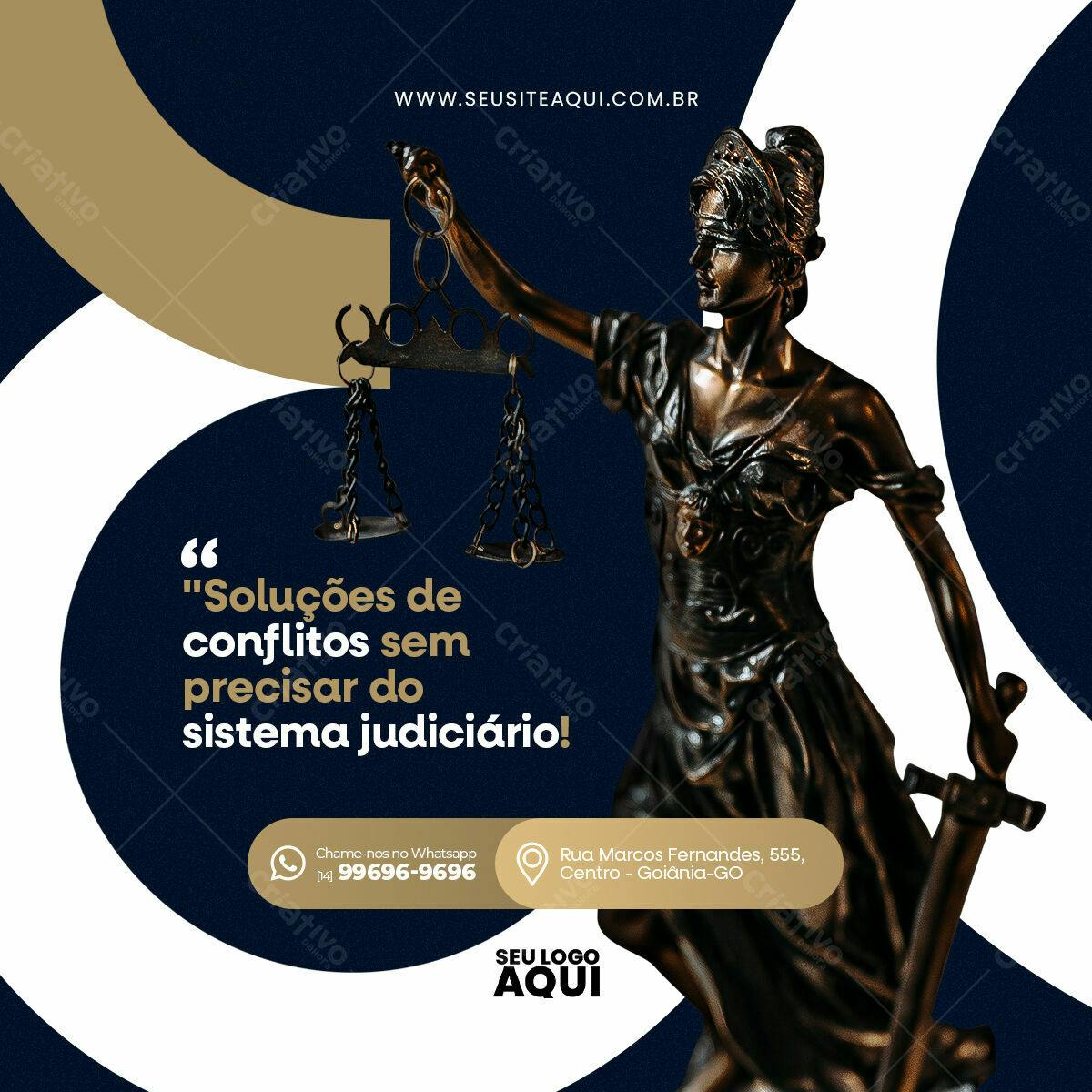 Postagem Instagram Advocacia PSD Editável