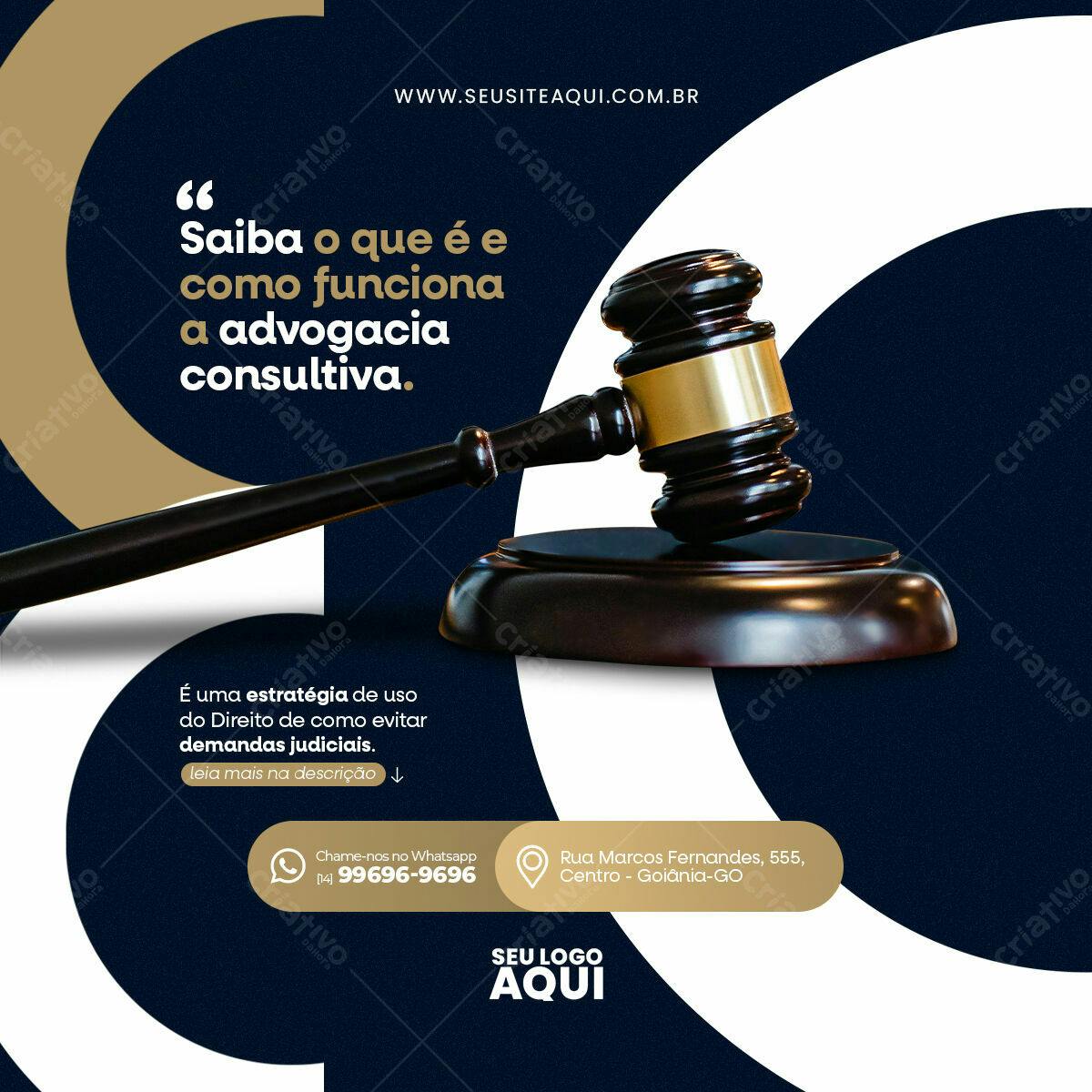 Post para Advocacia Consultiva PSD Editável