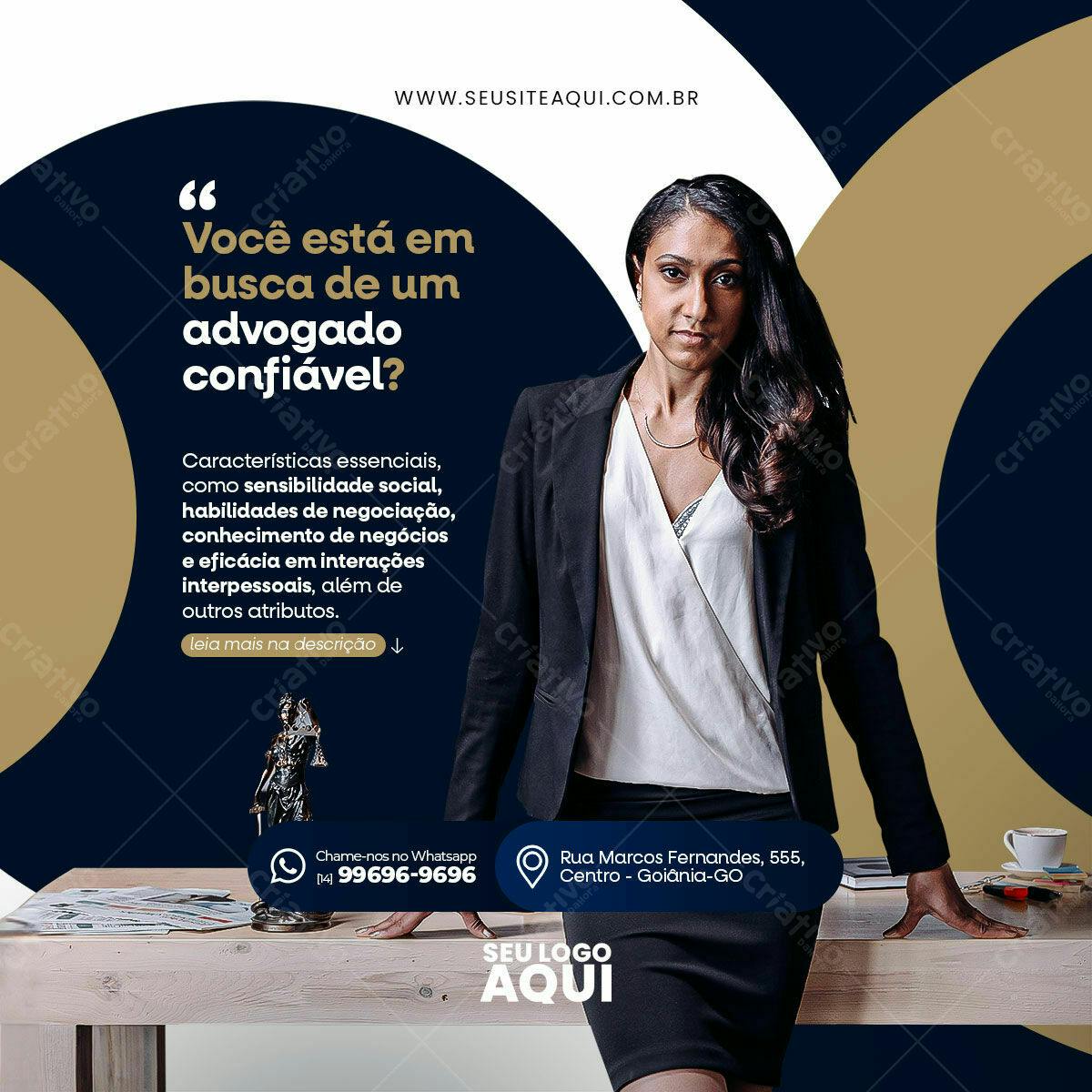 Postagem para Advogado PSD Editável