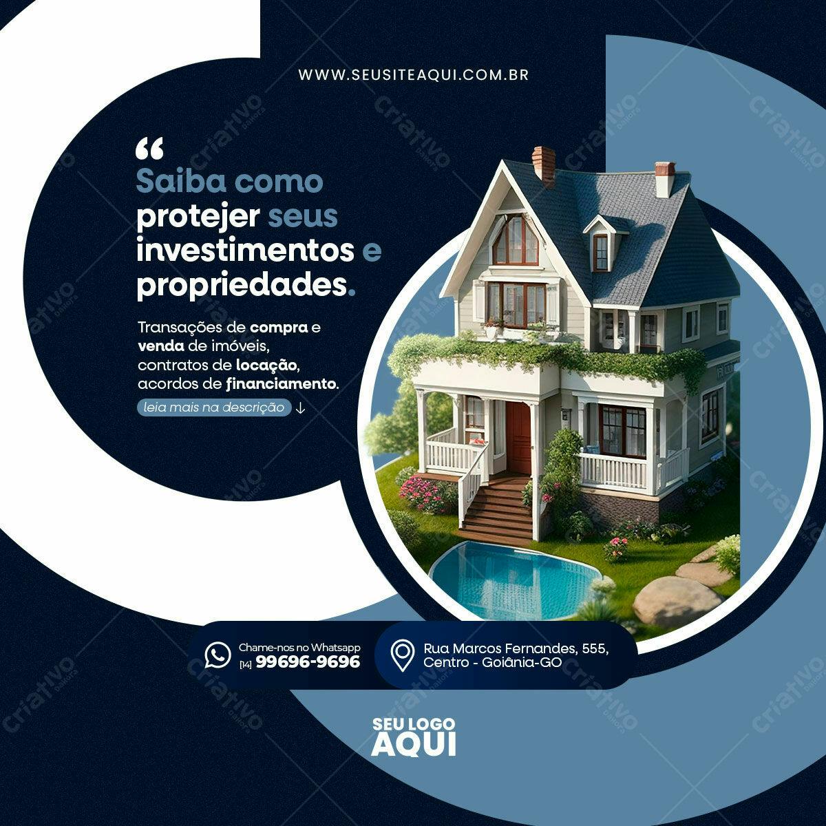 Postagem Imobiliária PSD Editável