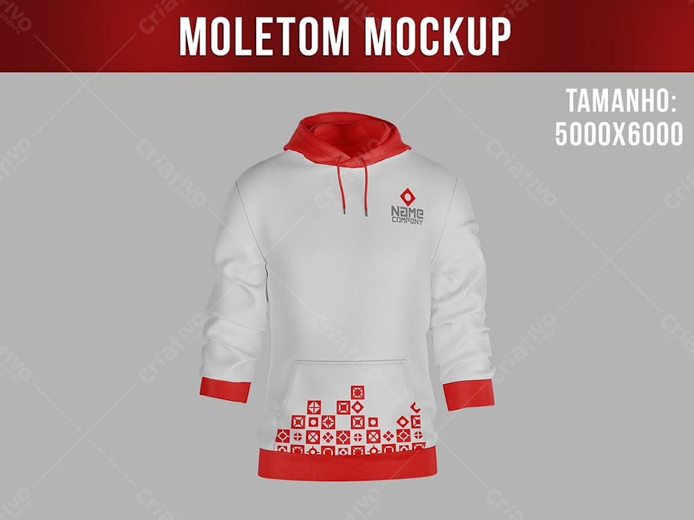 Moletom blusa Mockup Visto De Frente