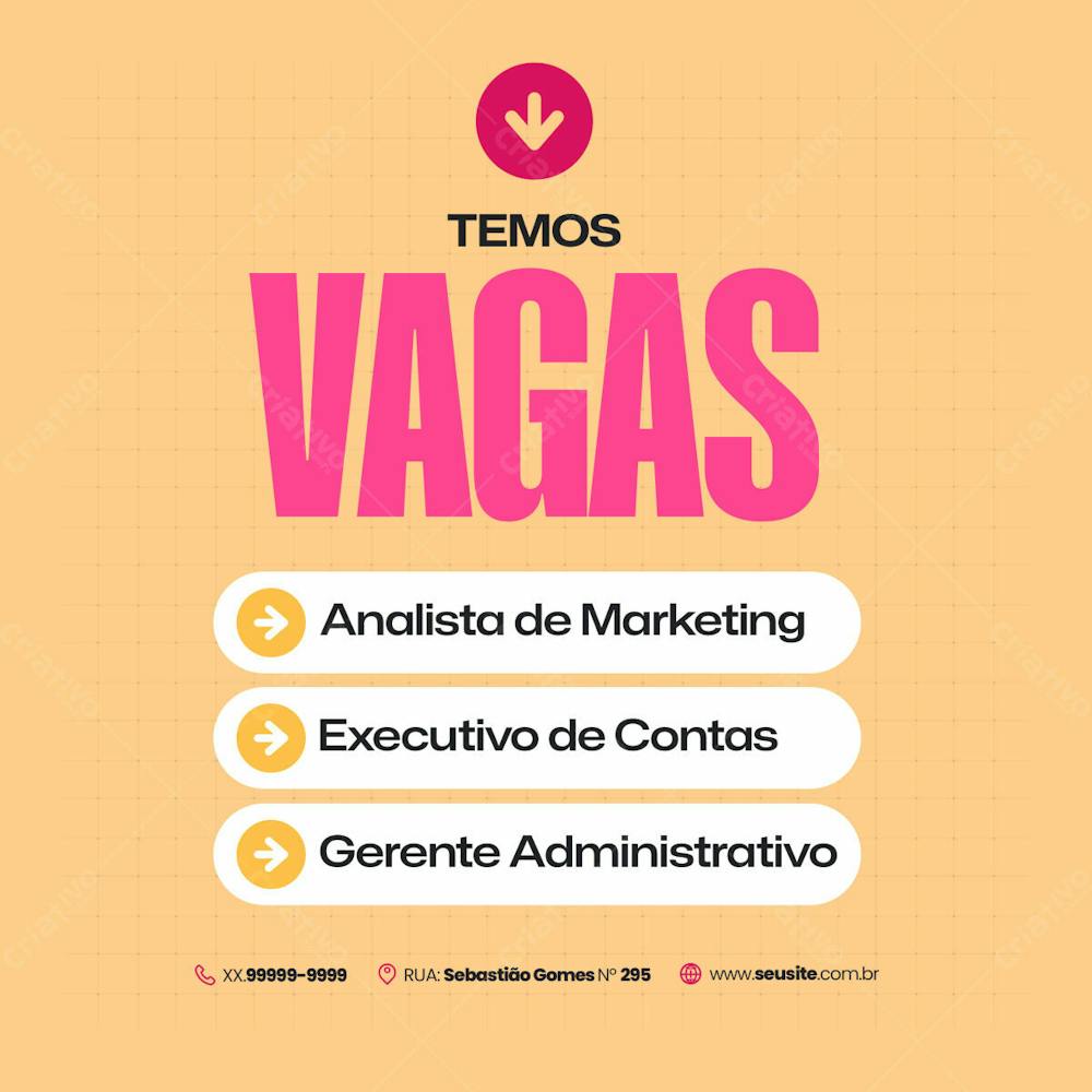 02 Anúncio Para Empresa Para Temos Vagas